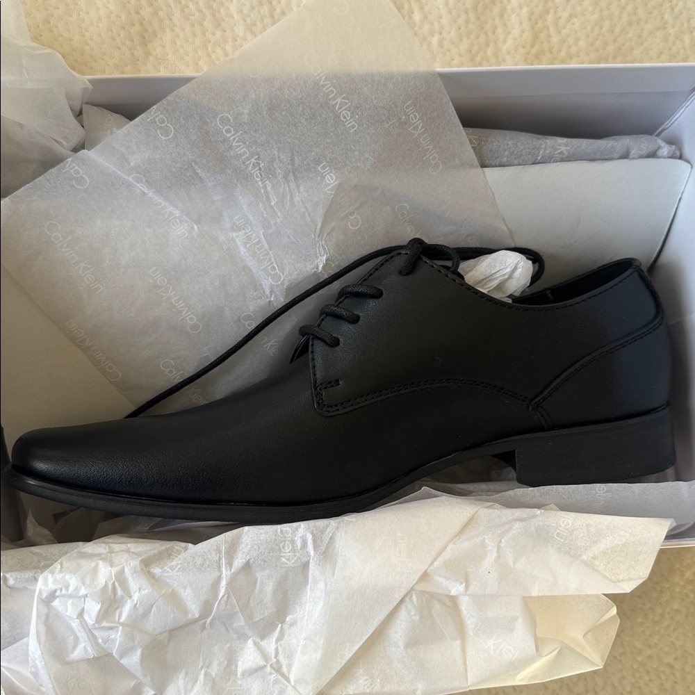 Calvin Klein Brodie Black 8M men’s dress shoes - brand new